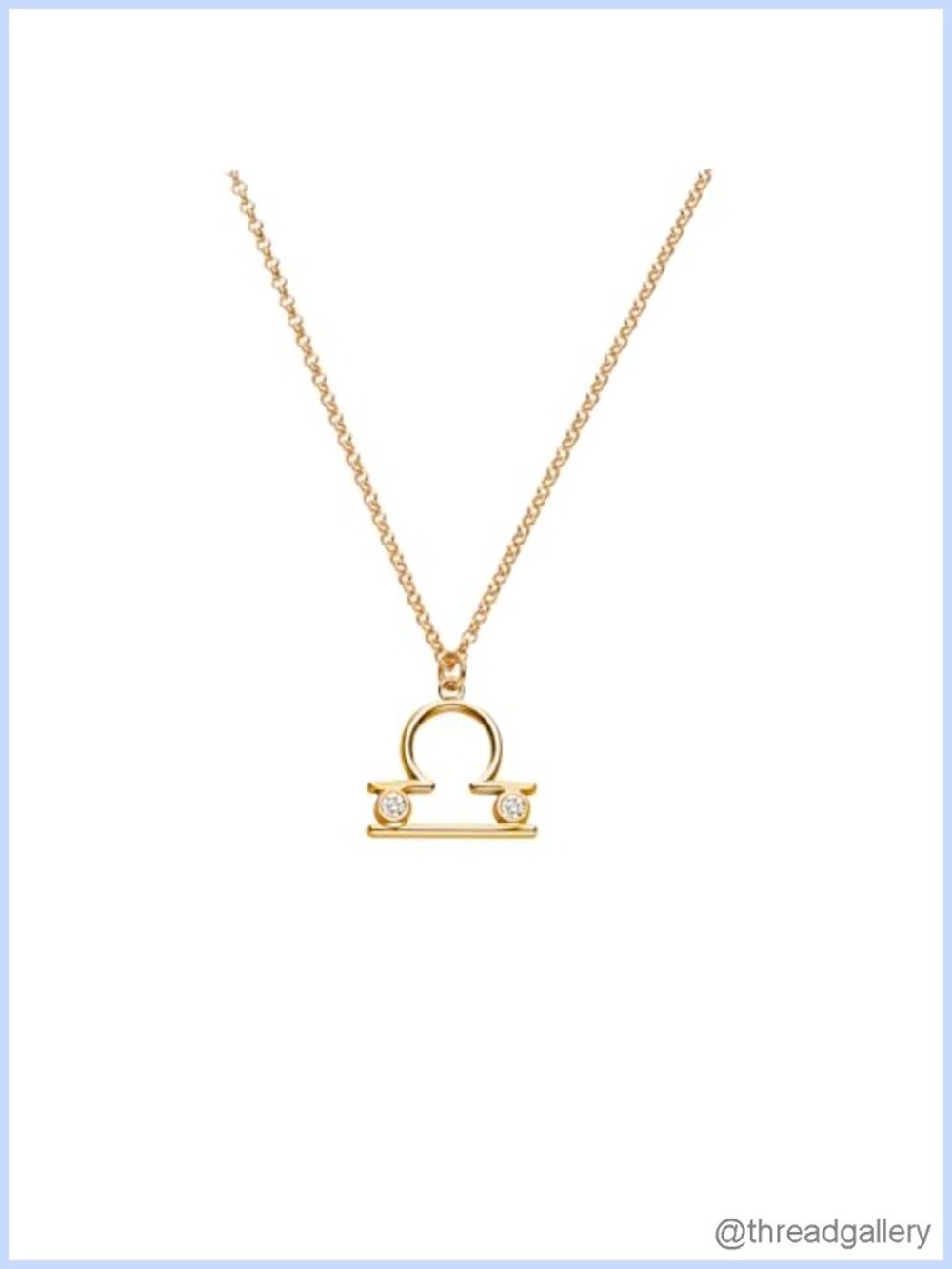 Zodiac Moissanite Star Sign Pendant 18K Gold Vermeil Necklace